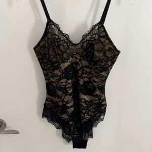 Pinsy Black Lace Bodysuit